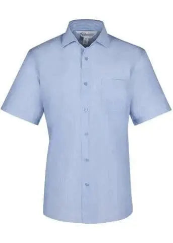 Aussie Pacific Men's Belair Short Sleeve Shirt 1905S Corporate Wear Aussie Pacific Sky XXS
